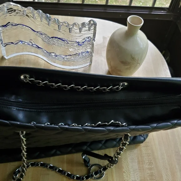 Catherine Malandrino Quilted Leather Satchel - Picture 3 of 8